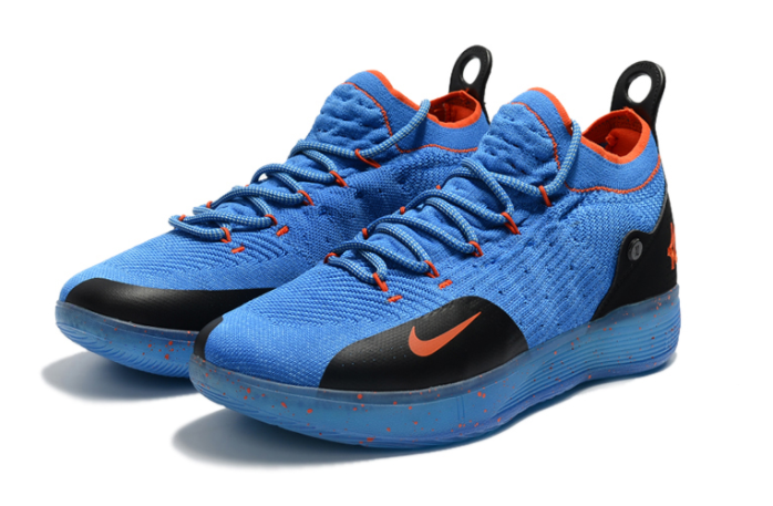 Nike KD 11 Royal Blue Black-Orange Shoes - Click Image to Close